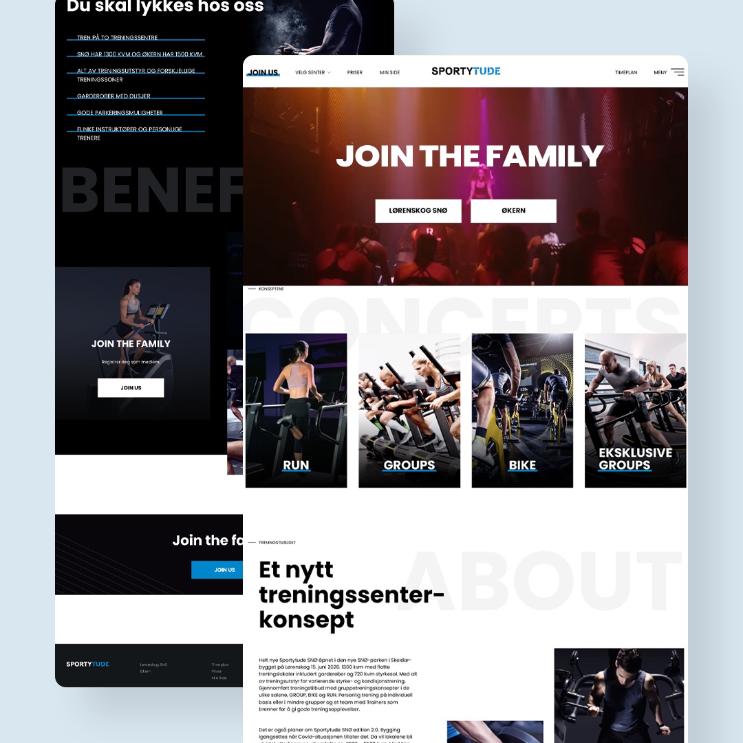 Wellness brand website design example
